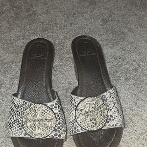 Tory Burch Snakeskin Pattern Sandals